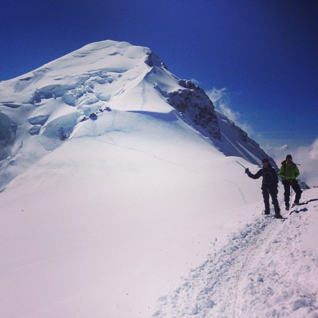 Härligt att vara tillbaka på Mont Blanc!
