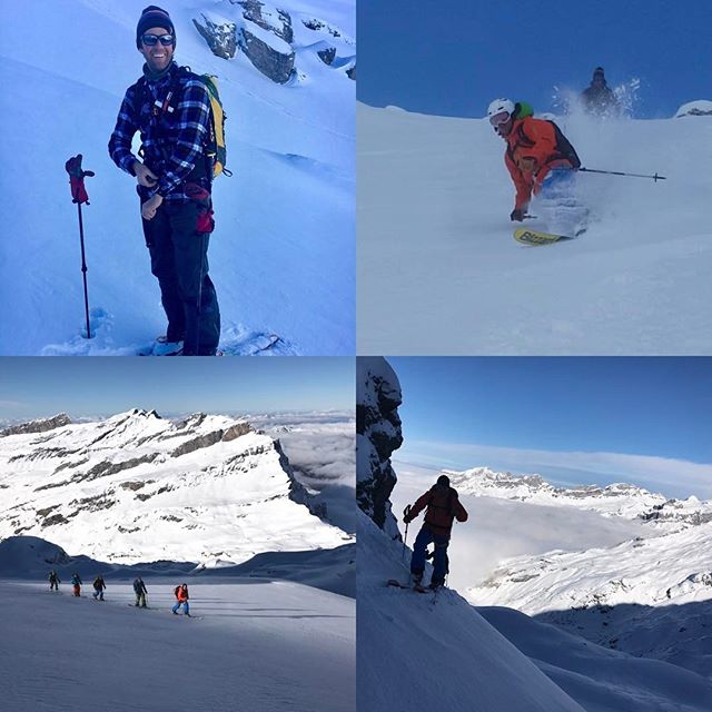 En fin vecka med en heldel sökande efter snö runt omkring i alperna avslutar jag med finskjorta på dagens topptur!#engelberg #g3skis #elevenate #bergsresor